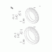 Схема узла: Шины для Kawasaki ZX750 Ninja ZX-7R