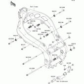 Схема вузла: Кріплення двигуна для Kawasaki ZX900 Ninja ZX-9R