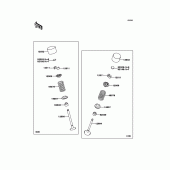 Схема вузла: Клапан(и) для Kawasaki ZG1400 1400GTR ABS