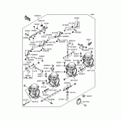 Схема вузла: Карбюратор для Kawasaki ZR250 Balius-II