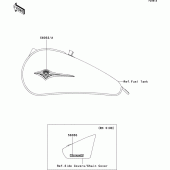 Схема вузла: Decals(baf) для Kawasaki VN900 VN900 Classic
