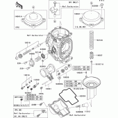 Схема вузла: Карбюратор parts(1/2) для Kawasaki ZX900 Ninja ZX-9R