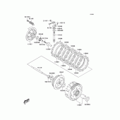 Схема вузла: Зчеплення для Kawasaki KLX125 KLX125L