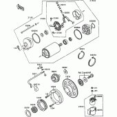 Схема узла: Starter motor для Kawasaki VN1500 VN-15 SE