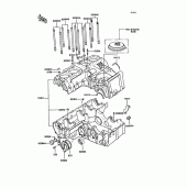 Схема узла: Картер двигателя для Kawasaki ZX400 Z400FII