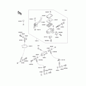 Схема узла: Передний тормозной цилиндр для Kawasaki ZX900 Ninja ZX-9R