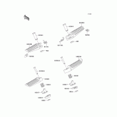 Схема узла: Подножки для Kawasaki ZX750 Ninja ZX-7R