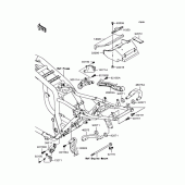 Схема узла: Крепление двигателя для Kawasaki ZR1200 ZRX1200S
