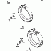 Схема вузла: Шини для Kawasaki ZX750 ZXR750