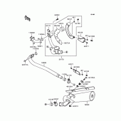 Схема вузла: Вихлопна система для Kawasaki VN250 Eliminator 250V