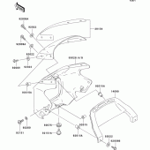 Схема вузла: Cowling(zr1100-c1/c2) для Kawasaki ZR1100 ZRX1100