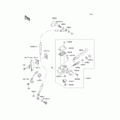 Схема вузла: Передній гальмівний циліндр для Kawasaki KLX250 D-Tracker X