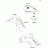 Схема узла: Наклейки для Kawasaki VN1500 VN1500 Drifter