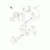 Схема вузла: Поворотники для Kawasaki EJ650 W650