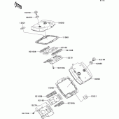Схема вузла: Клапанна кришка для Kawasaki VN800 Vulcan 800 Drifter