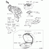 Схема вузла: Інформаційні наклейки для Kawasaki ZG1400 1400GTR ABS