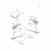 Схема вузла: Decals(green)(a9f) для Kawasaki KLX110 KLX110