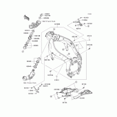 Схема вузла: Рама для Kawasaki ZX636 Ninja ZX-6R ABS