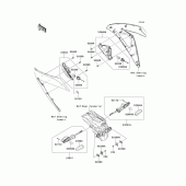 Схема узла: Поворотники для Kawasaki EX250 Ninja 250