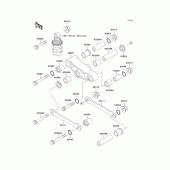 Схема вузла: Підвіска для Kawasaki EX500 GPZ500S