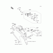 Схема вузла: Taillight(s) для Kawasaki KLX125 D-Tracker