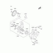 Схема узла: Водяной насос для Kawasaki KLX400 KLX400R