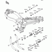 Схема вузла: Frame fitting для Kawasaki ZX1100 ZZ-R1100