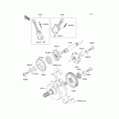 Схема вузла: Колінчастий вал для Kawasaki VN1500 Vulcan 1500 Drifter
