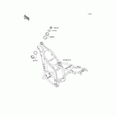 Схема узла: Рама для Kawasaki KLX250 KLX250SR