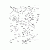 Схема вузла: Масляний насос для Kawasaki VN800 Vulcan 800 Classic