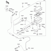Схема вузла: Clutch master cylinder для Kawasaki ZX1100 ZZ-R1100