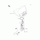 Схема вузла: Паливний насос для Kawasaki KLZ1000 Versys 1000