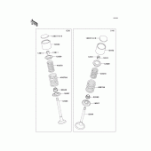 Схема вузла: Клапан для Kawasaki KL650 KLR650