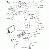 Схема узла: Water pipe для Kawasaki ZR800 Z800 ABS