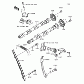 Схема вузла: Розподільник\Натягувач для Kawasaki ZX1000 Ninja 1000 ABS