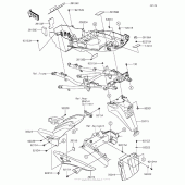 Схема вузла: Rear Fender(S) для Kawasaki KLZ1000 Versys 1000 LT