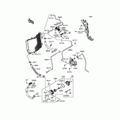 Схема вузла: Water Pipe для Kawasaki ZX1400 Ninja ZX-14R ABS 30TH