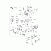 Схема вузла: Meter(s) для Kawasaki KLE500