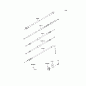 Схема узла: Тросики для Kawasaki KL250 KLR250