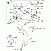 Схема вузла: Передній гальмівний циліндр Kawasaki ZX1400 ZZR1400 ABS