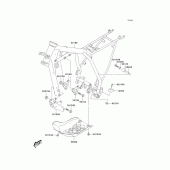 Схема вузла: Рама для Kawasaki KLX125 KLX125L