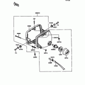 Схема узла: Head lamp для Kawasaki ZX900 GPZ900R