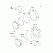 Схема узла: Шины для Kawasaki VN1500 VN1500 Drifter