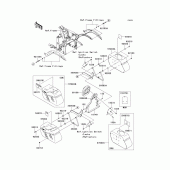 Схема вузла: Кофри для Kawasaki VN900 Vulcan 900 Classic LT