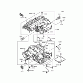 Схема вузла: Картер двигуна для Kawasaki ZR1000 Z1000 ABS