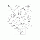 Схема вузла: Cowling lowers(1/3) для Kawasaki ZX1100 Ninja ZX-11