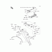 Схема вузла: Taillight(s) для Kawasaki ZR750 Z750R ABS