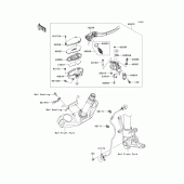 Схема вузла: Передній гальмівний циліндр Kawasaki ZR750 Z750R ABS
