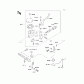 Схема вузла: Передній гальмівний циліндр для Kawasaki VN1500 VN1500 Classic FI