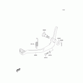 Схема вузла: Лапка гальма для Kawasaki KLX125 KLX125L